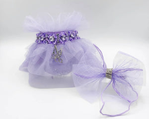 Maggie and Co. Atelier Collection: Whispering Wisteria Capelet and Bow Set