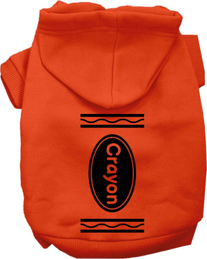Crayon Costume Screen Print Hoodie in Many Colors