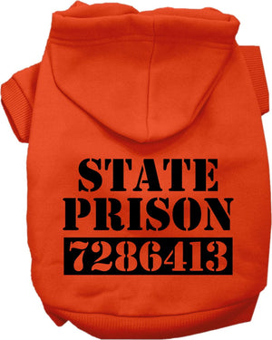 Inmate  Costume Screen Print Hoodie