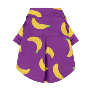 Banana Button Up Dog Shirt