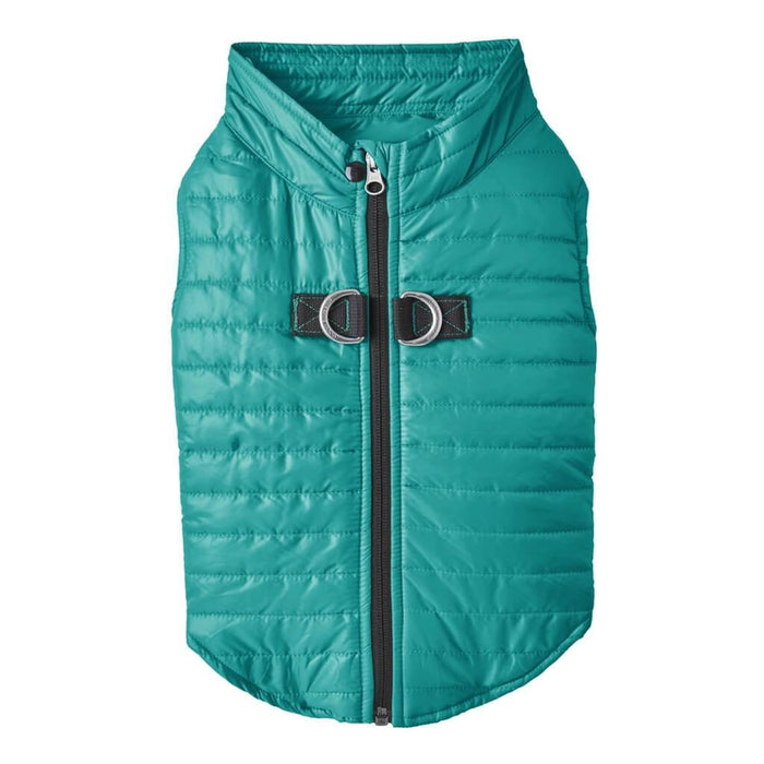 Puffer Vest in Turquoise