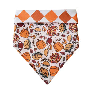 Thanksgiving Day - Reversible Dog Collar Bandana