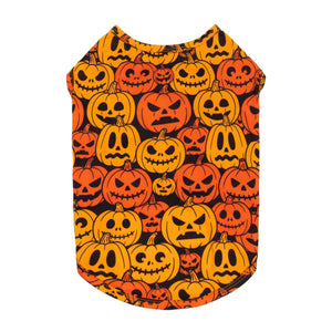 Scary Jack-O'-Lantern Dog Halloween Shirt