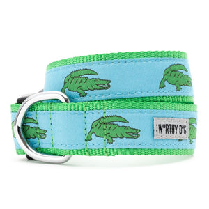 Blue Alligators Collar & Lead Collection