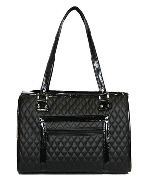 The Payton Bag Carrier- Black Quilted