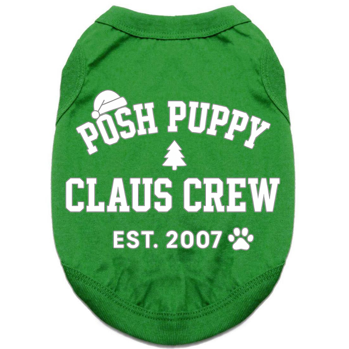 Claus Crew Tee with Matching Human Shirt