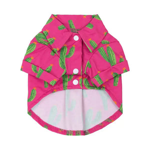 Cactus Button-Up Dog Shirt