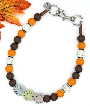 Autumn Trails Beaded Pet Collar