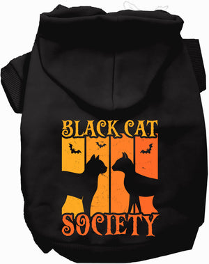 Black Cat Society Halloween Pet Hoodie