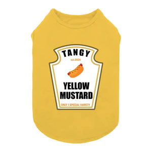 Yellow Mustard Dog Shirt