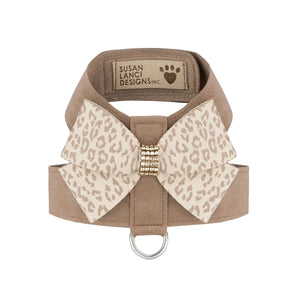 Susan Lanci Baby Cheetah with Gold Giltmore Nouveau Bow Tinkie Harness