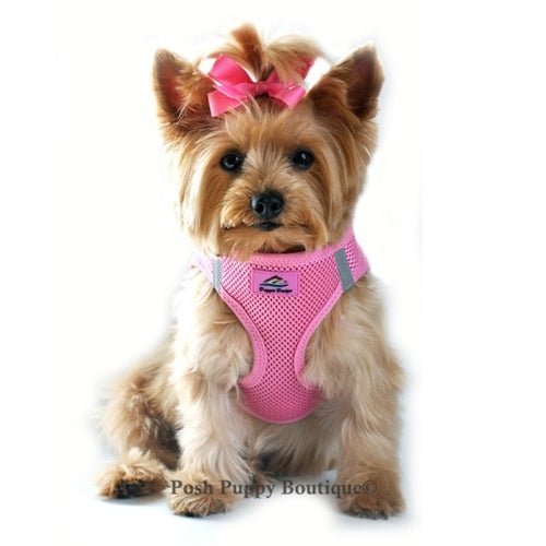 American River Ultra Hundegeschirr – Choke-free, Größe XXXL, Candy Pink – Mit Reflektorstreifen, Stapelbar