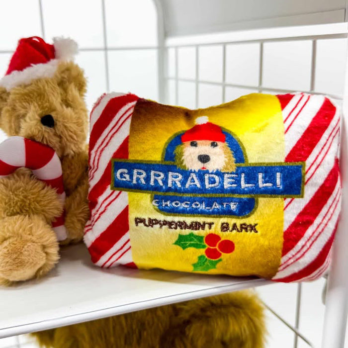 Grrradelli Puppermint Bark Square Toy