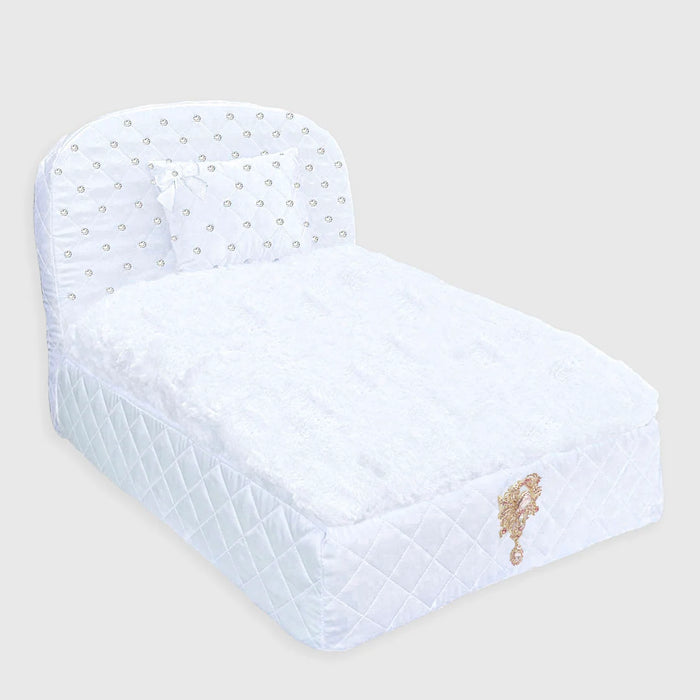 Glamour Baby Dog Bed in Snow