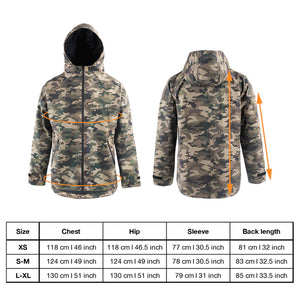 Camo Visibility Raincoat For Humans