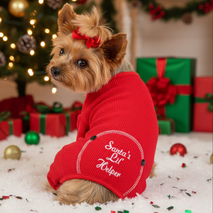 Christmas Dog Pajama - Santas Lil Helper