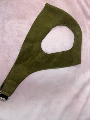 Susan Lanci Solid Plain Pure & Simple Step-In Harness in Olive