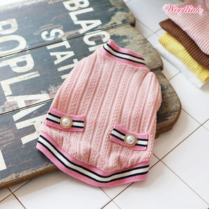 Wooflink Preppy Sweater in Pink