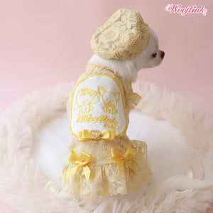 Wooflink Lovely Babe Dress in Yellow