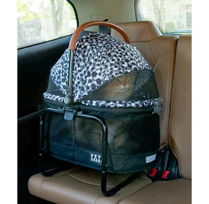 Grey Animal Print View 360 Pet Carrier & Car Seat
