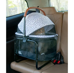 Silver Pearl Print View 360 Pet Carrier & Car Seat