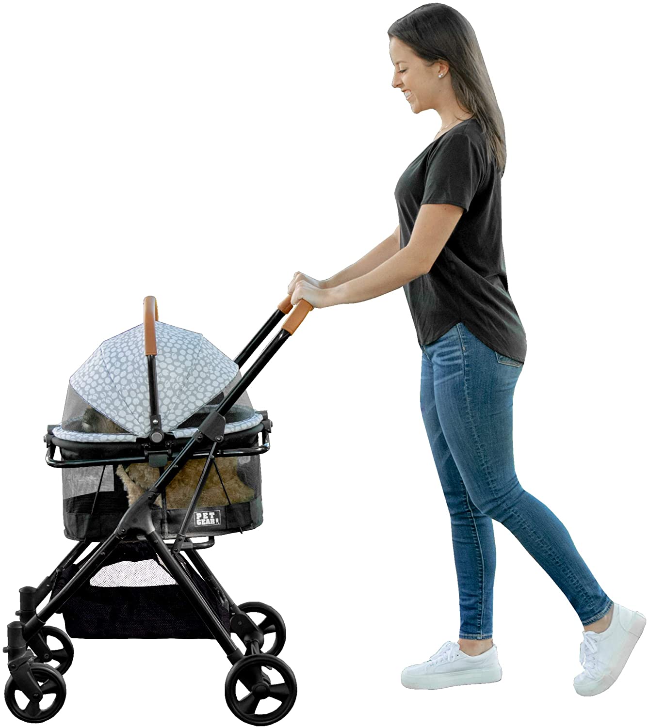 pet gear view 360 Stroller Travel System – Posh Puppy Boutique Size:M (100% off) Aufbewahrungskorb Metall Online kaufen. fathers-day-sale It easily converts into