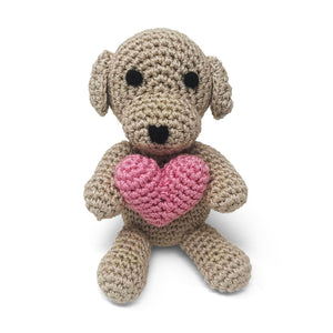 Puppy Heart Crochet Toy