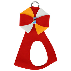 Susan Lanci Game Day Glam Red Pepper Pinwheel Bow Step In Harness