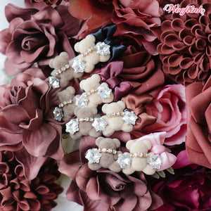 Wooflink Teddy & Bow Hair Bow