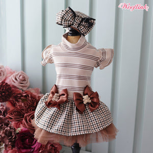 Wooflink Fall in Love Dress in Chocolate