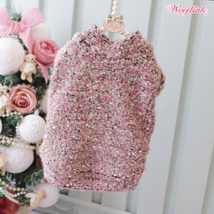 Wooflink Glam Cardigan in Pink