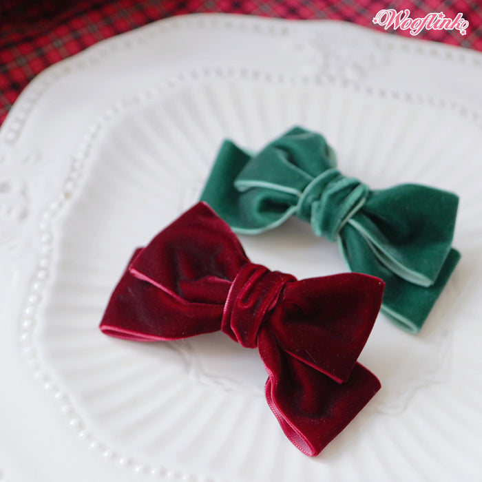 Wooflink Joy Velvet Hairbow in 2 Colors