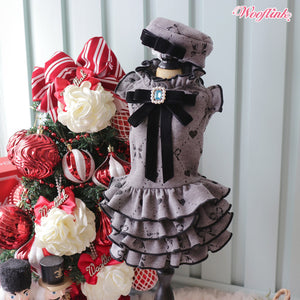 Wooflink Dear My Lady Dress in Gray