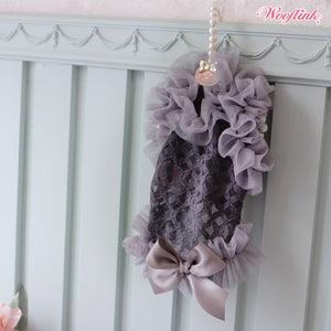 Wooflink Midnight Sonata Blouse in Gray