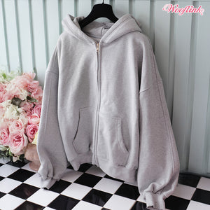 Wooflink Milkshake Zip Up Hoodie for Mom Part 2 in 2 Colors
