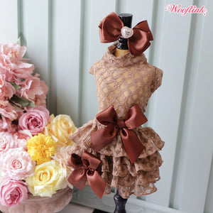 Wooflink Midnight Sonata Dress in Chocolate