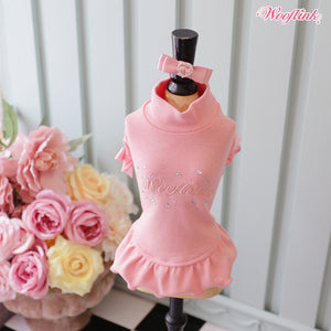 Wooflink Starlight Bloom Dress in Pink