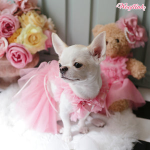 Wooflink Pink Ballerina Tulle Dress 2