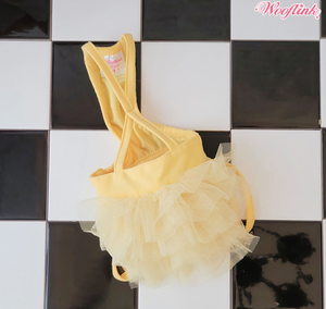 Wooflink Tulle Shorts - Yellow