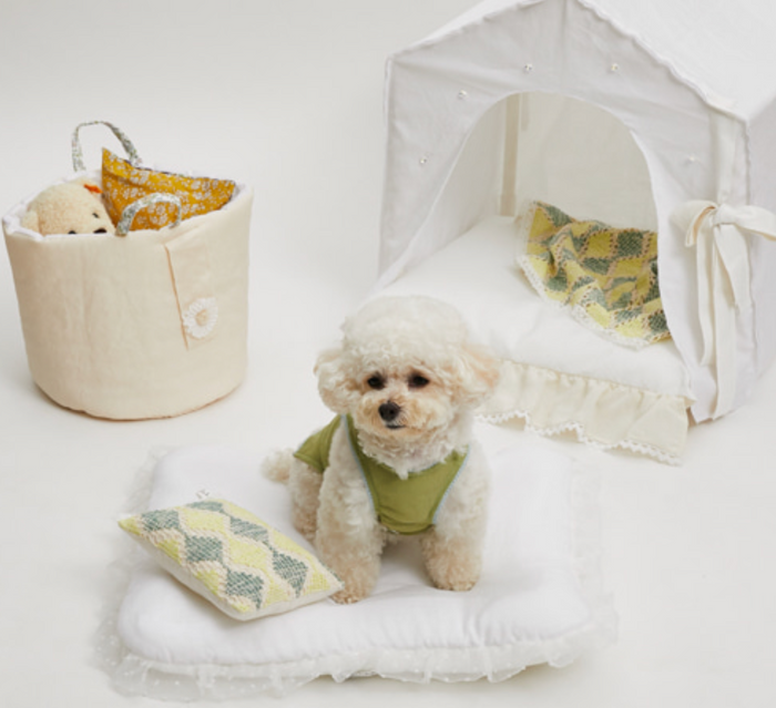 Louis Dog Chilling Mat in White Sand - 2 Sizes