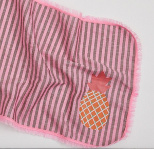 Louis Dog Zingy Blanket in Pink Stripes