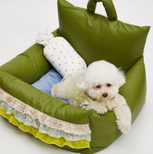Louis Dog Liberty Daisy Candy Pillow