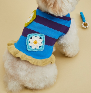 Louis Dog Tomboy Sweater - Crochet Flower