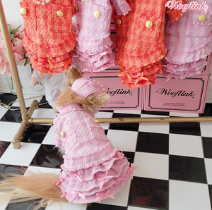 Wooflink Tweed Skirt 2 - Pink