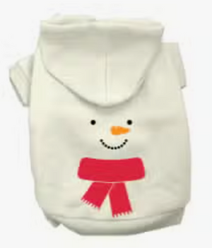 Frosty The Snowman Dog Hoodie in Cream