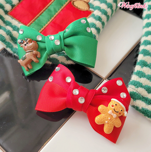 Wooflink Christmas Hair Bow in Two Colors