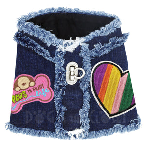 Paws to Enjoy Life Denim Harness Vest in 3 Colors