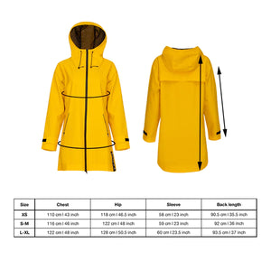 Yellow Visibility Raincoat For Humans