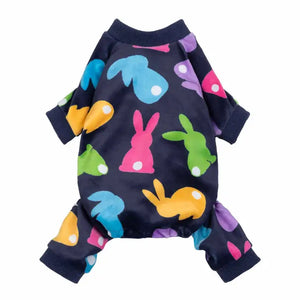 Colorful Bunny Dog Pajamas