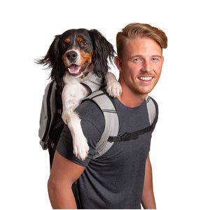 k9 Sport Sack Plus 2 Dog Carrier with Removable Storage in Light Grey